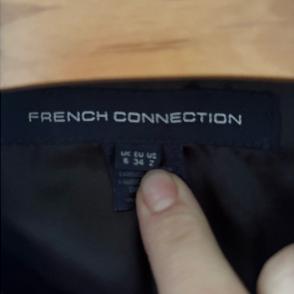 French Connection Black Leather Jacket - Picture 2 of 10